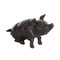 Transpac Iron Pig Garden Statue Metallic for Spring Home Decor